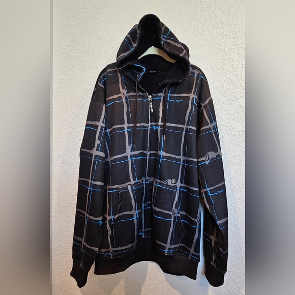 Volcom Other - Men's Volcom Zip Up Fleece Hooded Jacket Size XL